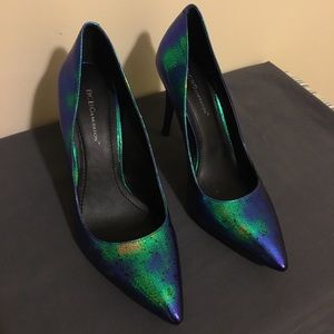 Iridescent Metallic BCBG Pumps